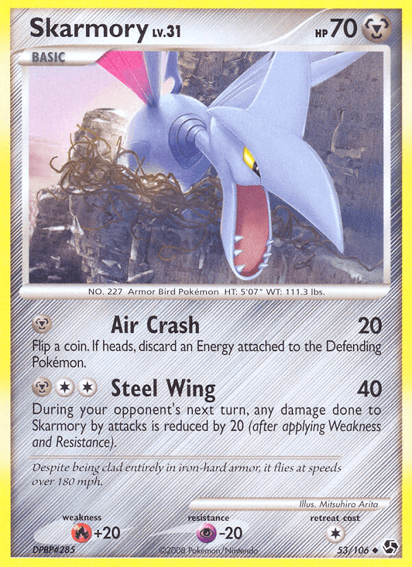 Skarmory, carta 53 di Incontri Leggendari