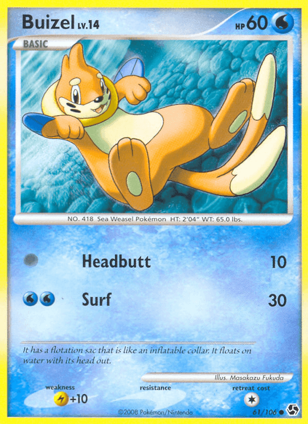 Buizel, card 61 from Great Encounters