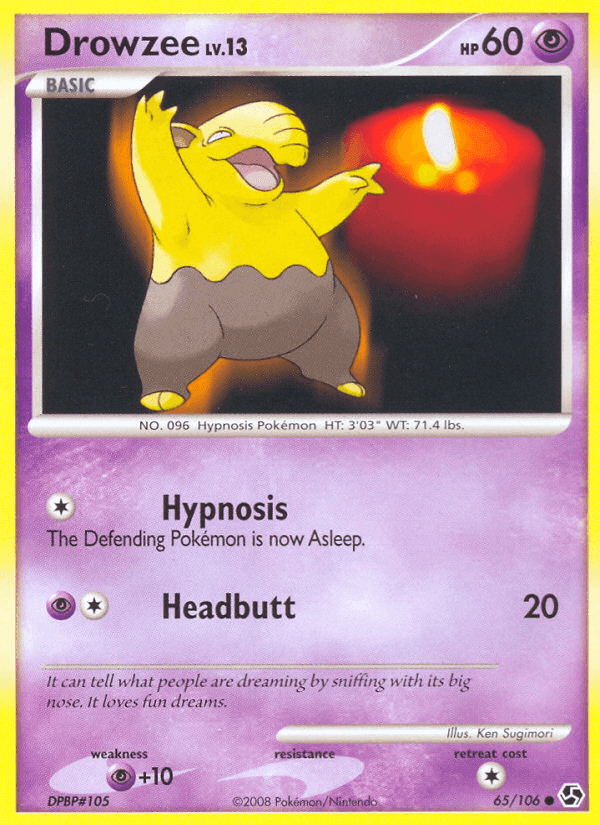 Drowzee, card 65 from Great Encounters