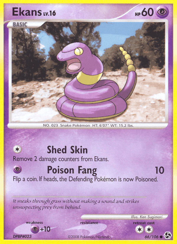 Ekans, card 66 from Great Encounters