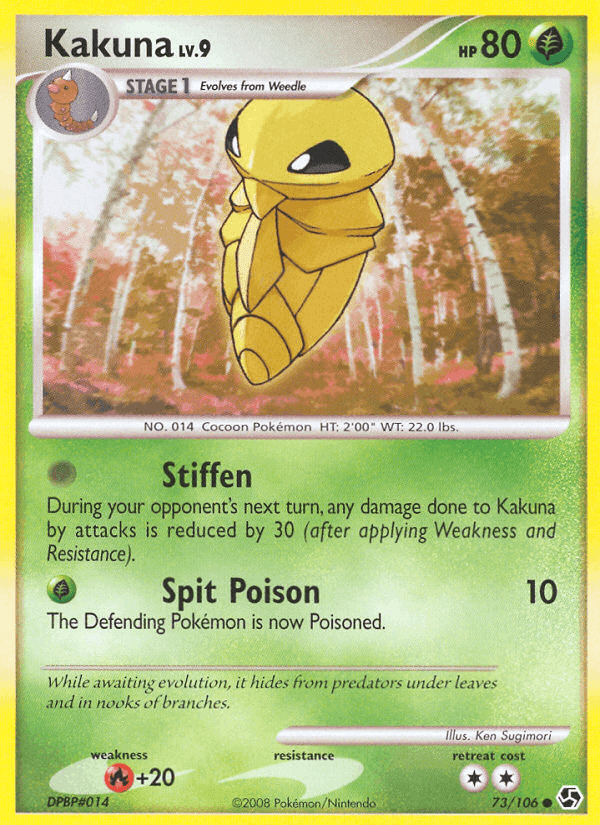 Kakuna, card 73 from Great Encounters