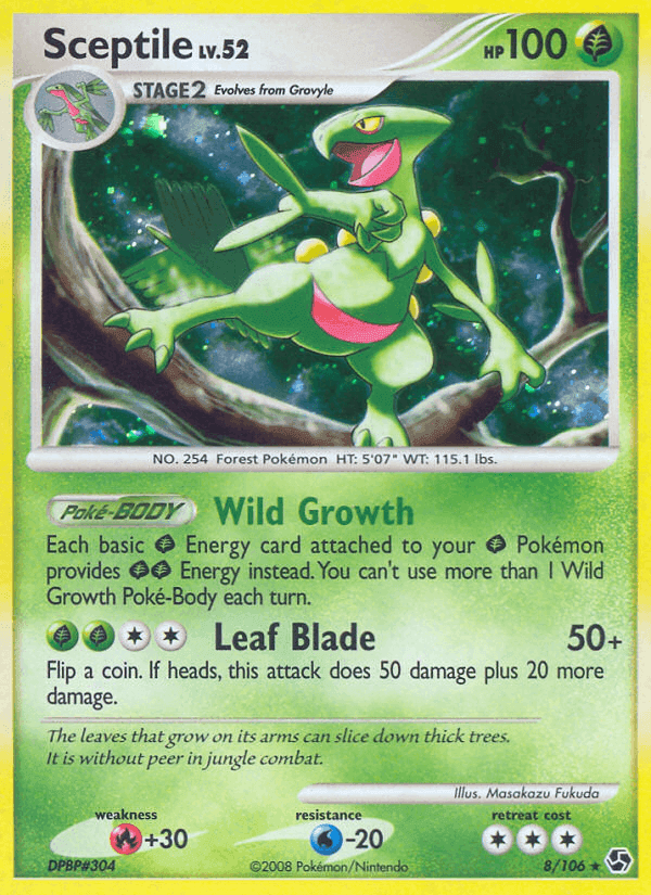 Sceptile, carta 8 de Grandes Encuentros