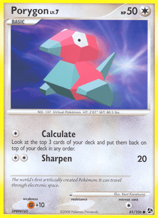 Porygon, carta 81 di Incontri Leggendari