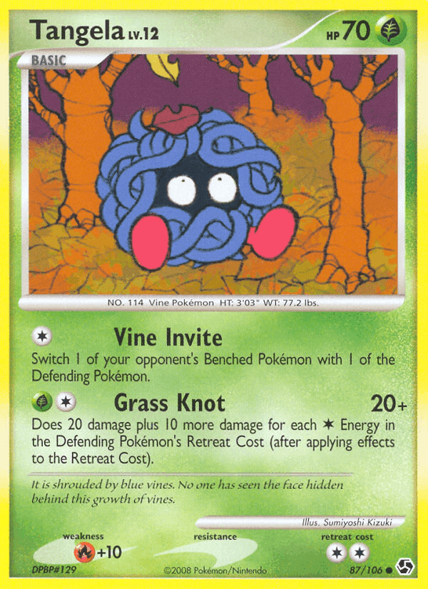 Tangela, card 87 from Great Encounters