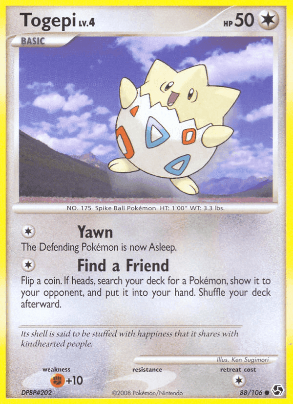 Togepi, card 88 from Great Encounters