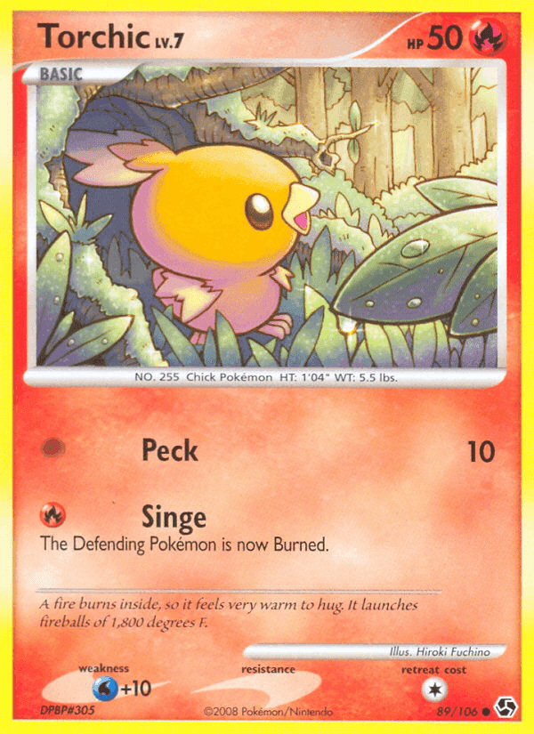 Torchic, carta 89 de Great Encounters