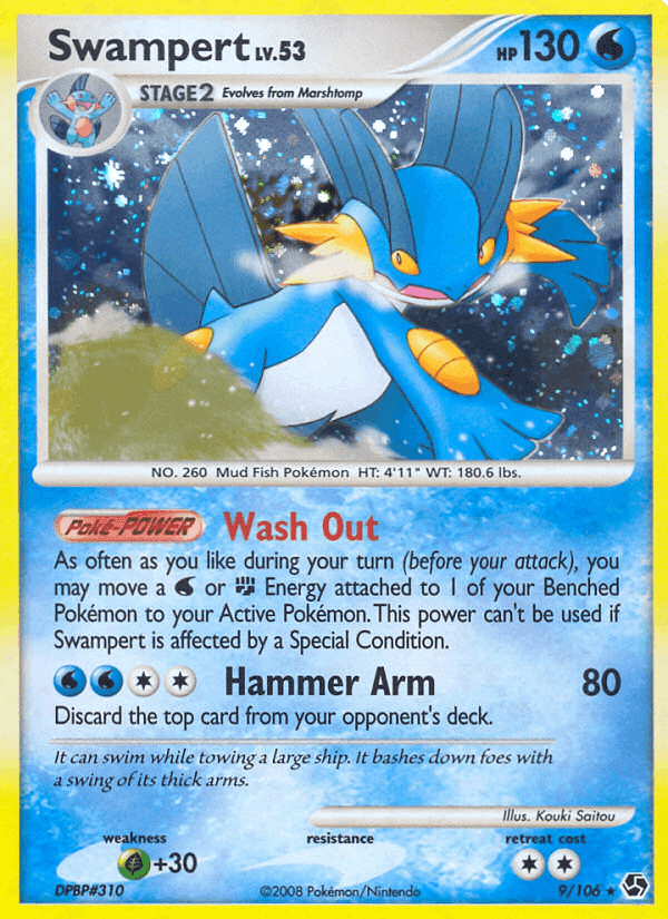 Swampert, carta 9 di Incontri Leggendari