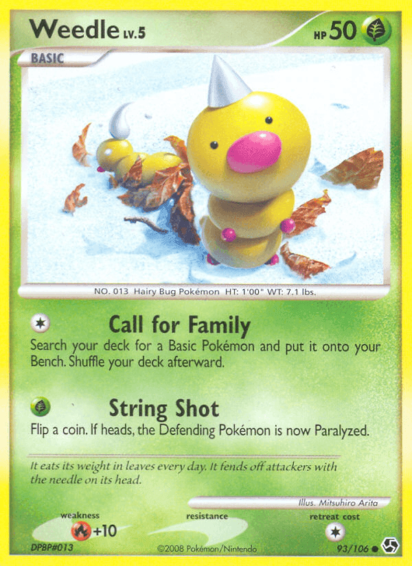 Weedle, card 93 from Great Encounters