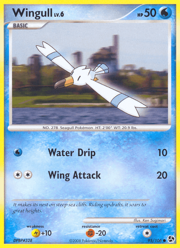 Wingull, card 95 from Great Encounters
