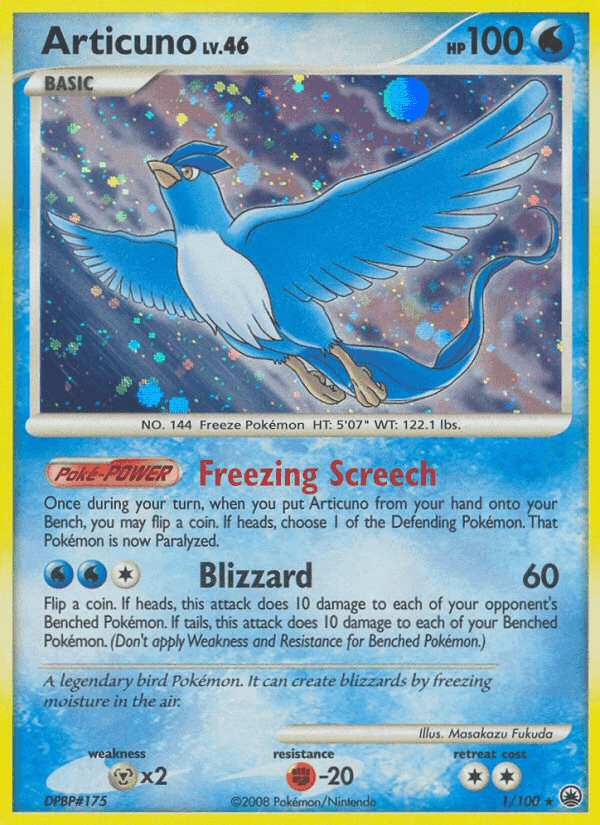 Articuno, carta 1 di Alba Suprema