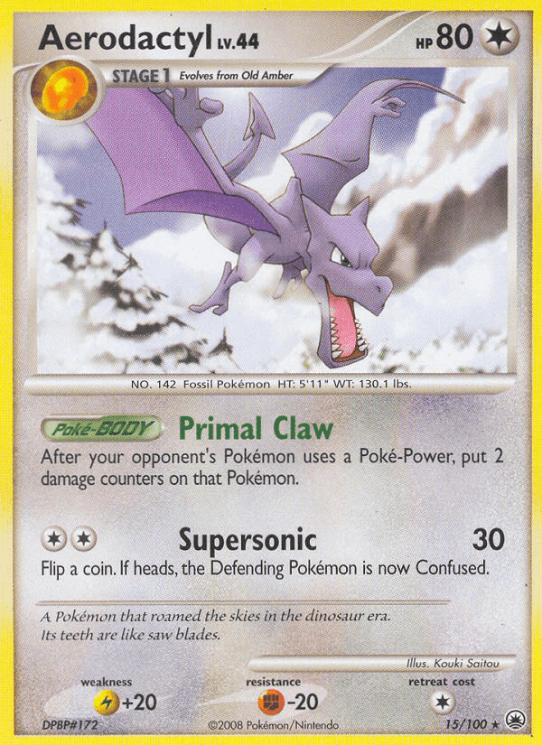 Aerodactyl, carta 15 di Alba Suprema
