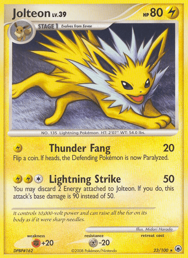 Jolteon, carta 23 di Alba Suprema
