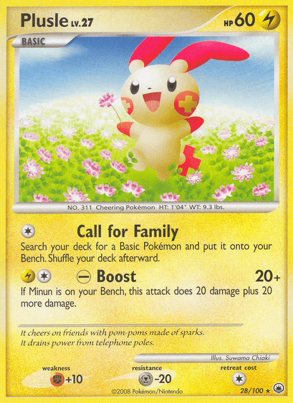 Plusle, carta 28 de Majestic Dawn