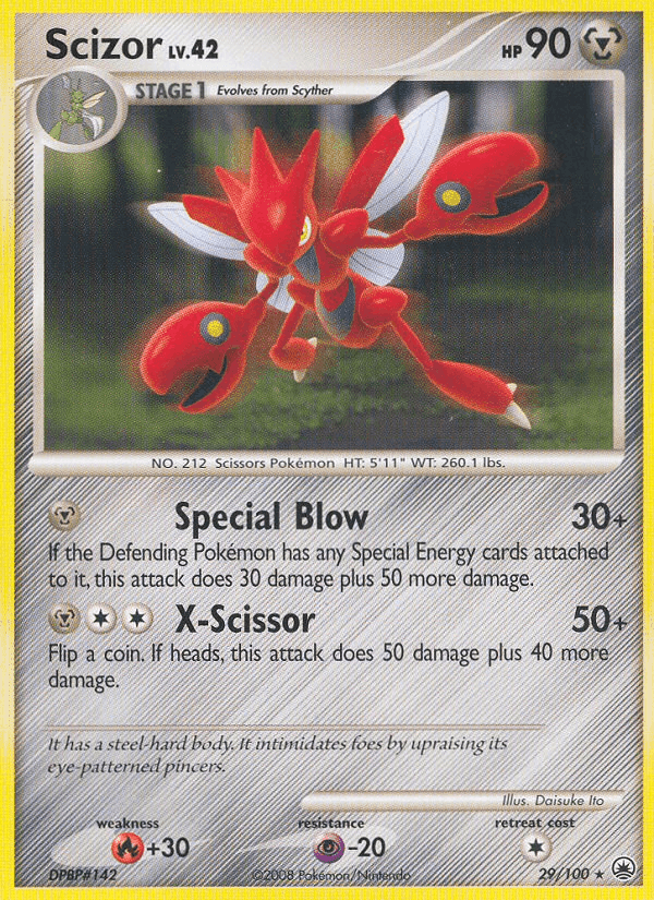 Scizor, carta 29 de Majestic Dawn