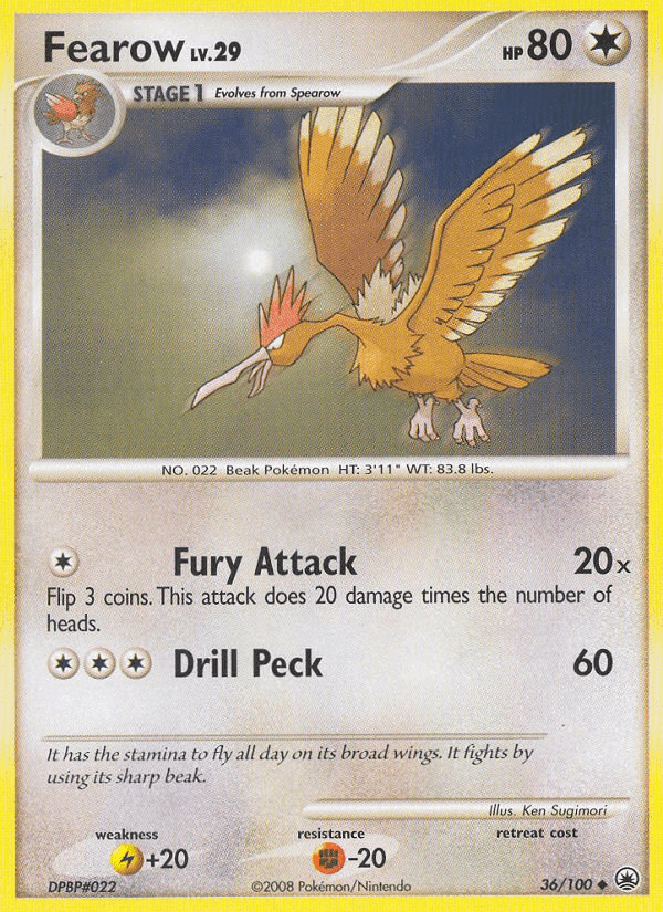 Fearow, carta 36 di Alba Suprema