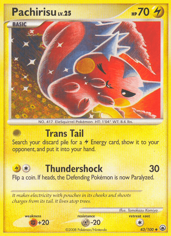Pachirisu, carte 43 de Aube Majestueuse