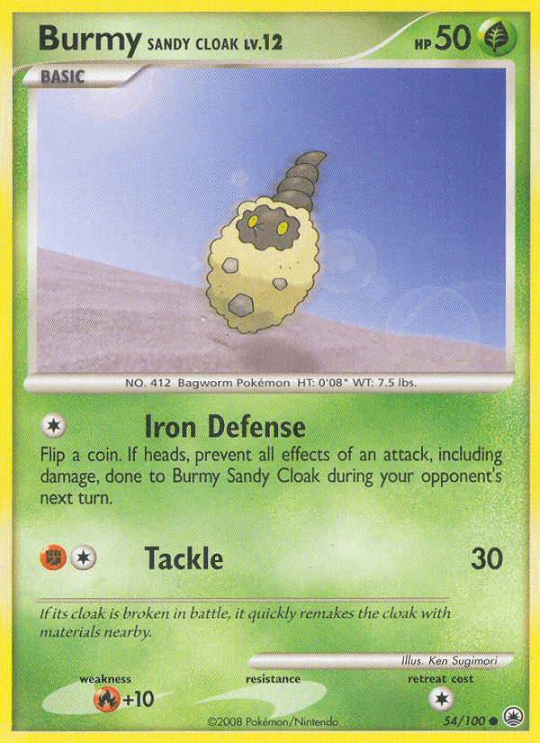 Burmy Sandy Cloak, carta 54 de Majestic Dawn
