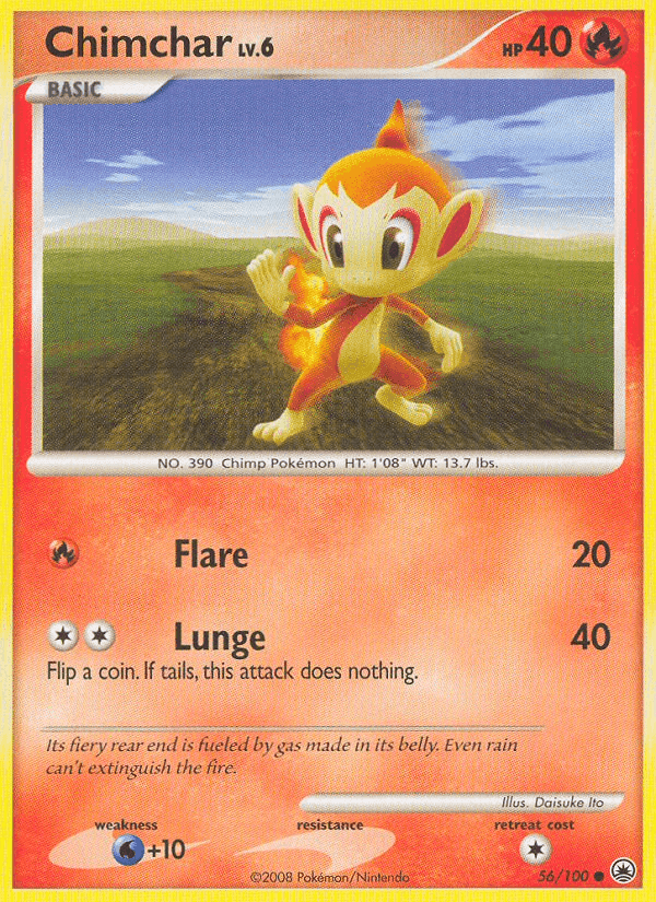 Chimchar, carta 56 di Alba Suprema