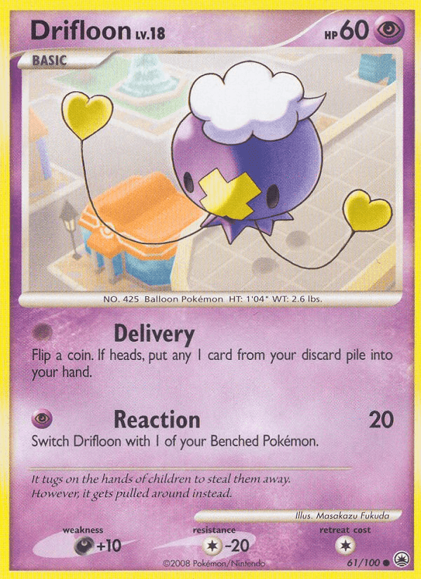 Drifloon, card 61 from Majestic Dawn