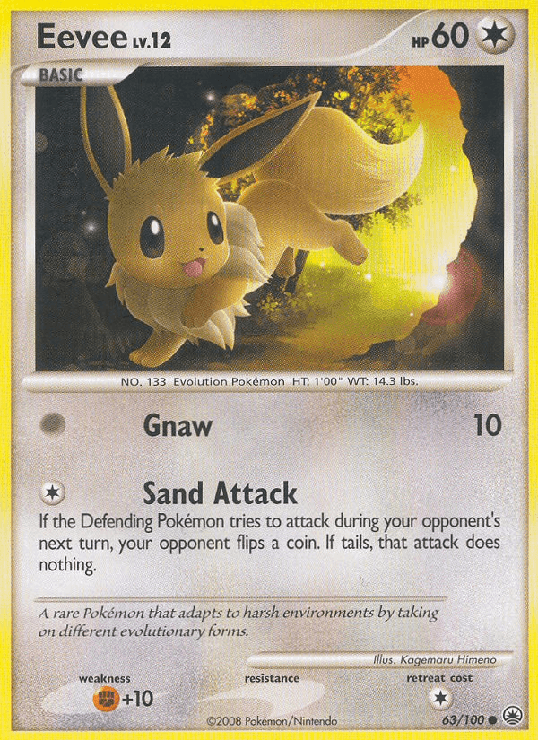 Eevee, card 63 from Majestic Dawn
