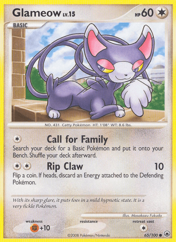 Glameow, card 65 from Majestic Dawn