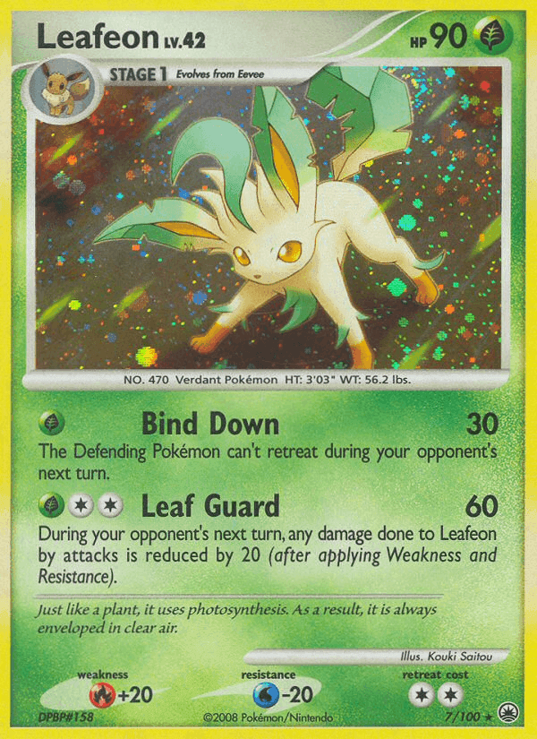 Leafeon, carta 7 de Majestic Dawn