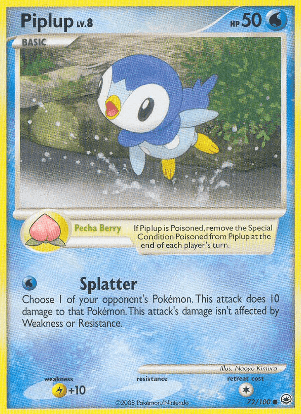 Piplup, card 72 from Majestic Dawn