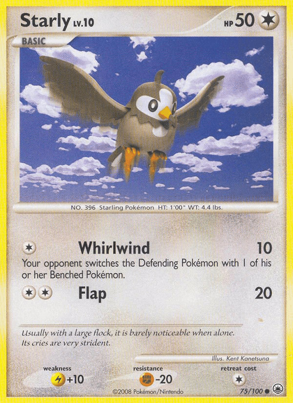 Starly, card 75 from Majestic Dawn