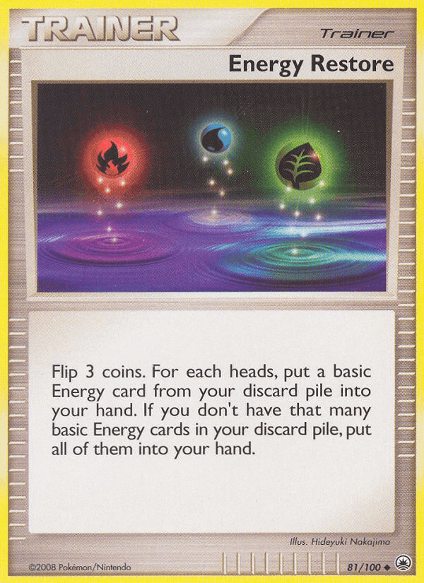 Energy Restore, card 81 from Majestic Dawn