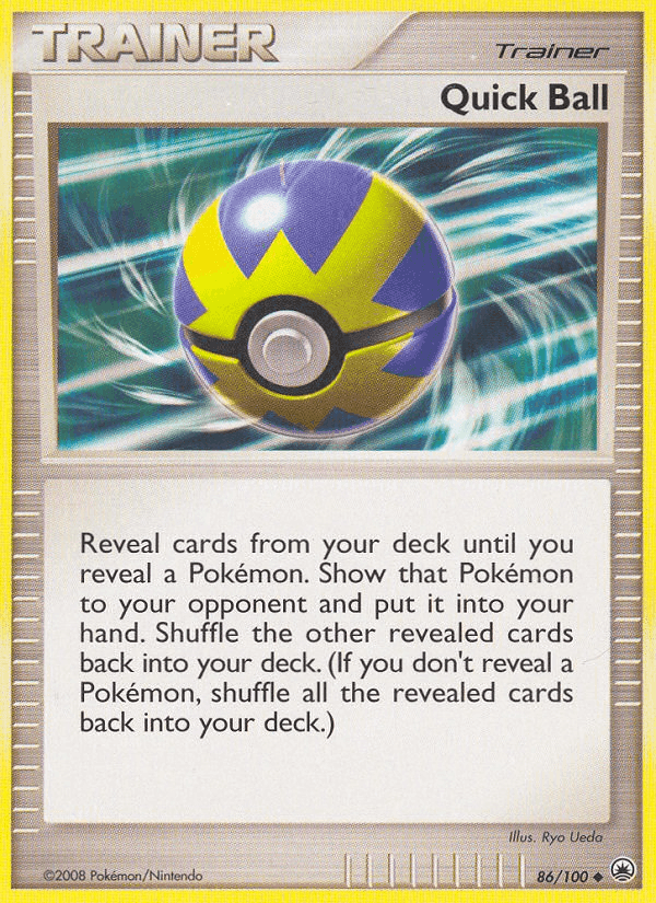 Quick Ball, card 86 from Majestic Dawn