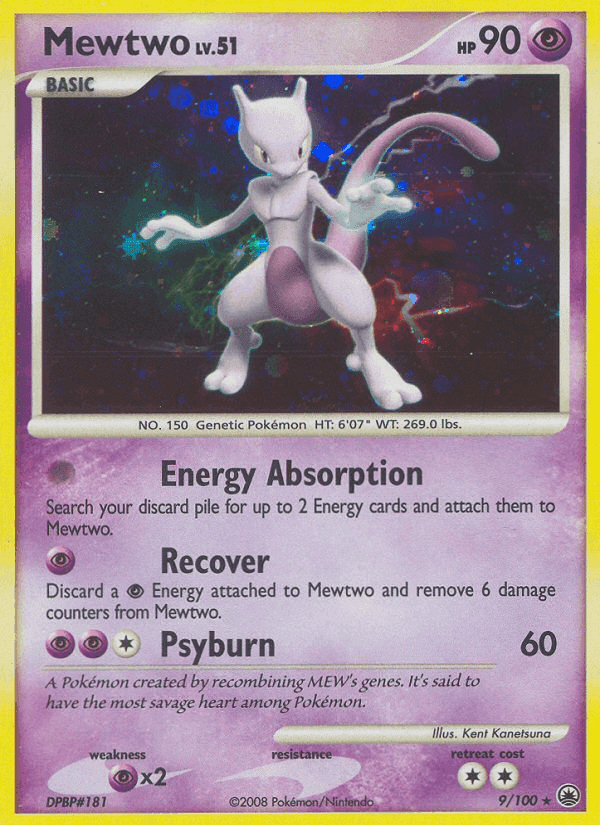 Mewtwo, carta 9 de Majestic Dawn