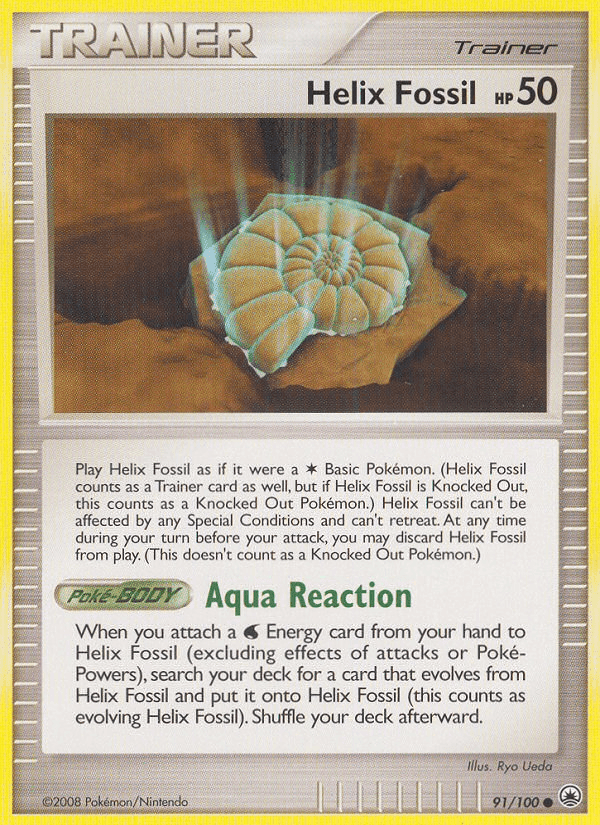 Helix Fossil, card 91 from Majestic Dawn