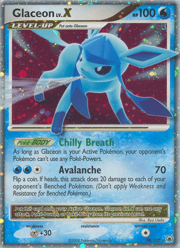 Glaceon, card 98 from Majestic Dawn
