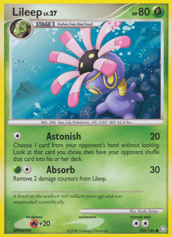 Lileep, card 105 from Legends Awakened