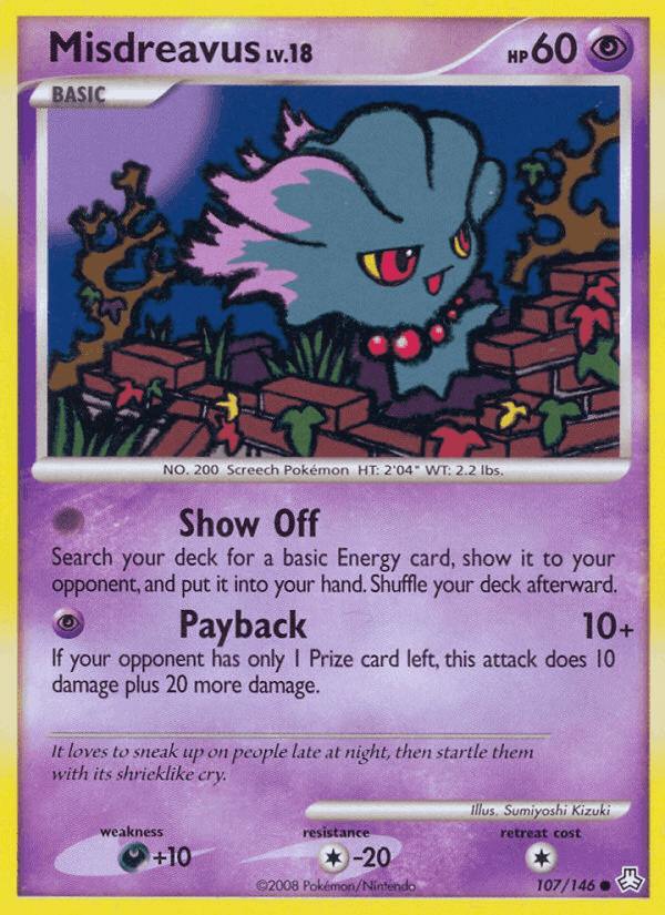 Misdreavus, card 107 from Legends Awakened