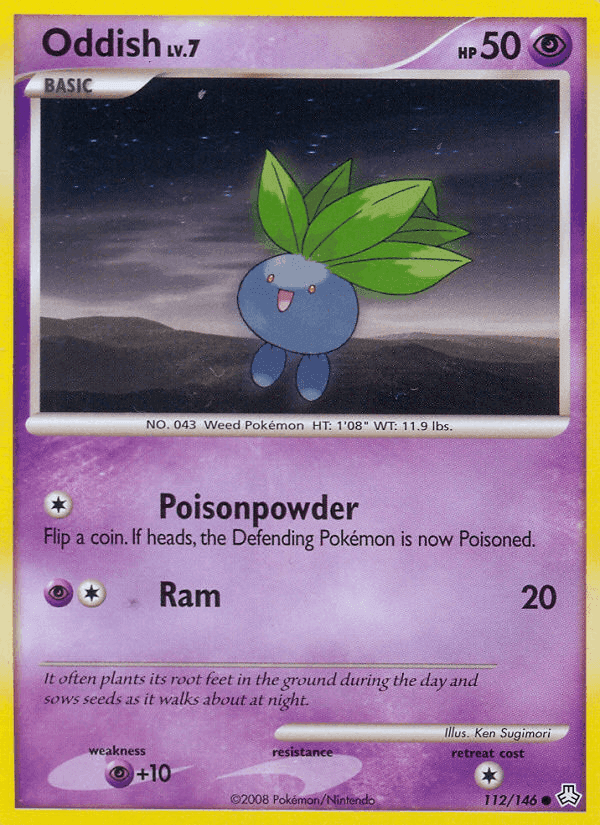 Oddish, card 112 from Legends Awakened