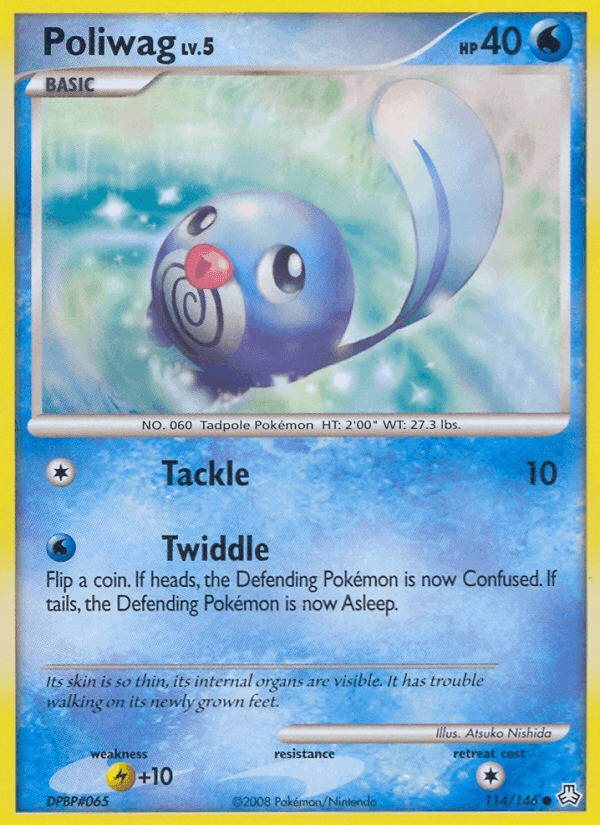 Poliwag, card 114 from Legends Awakened