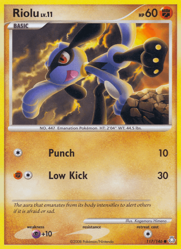 Riolu, card 117 from Legends Awakened