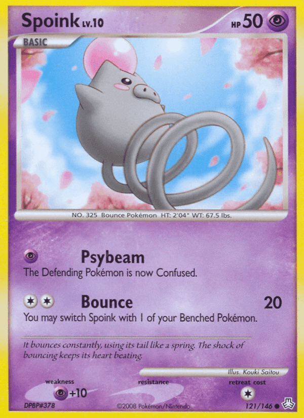 Spoink, card 121 from Legends Awakened