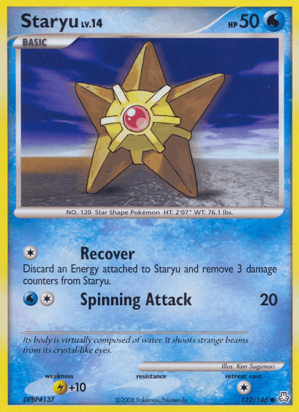 Staryu, card 122 from Legends Awakened