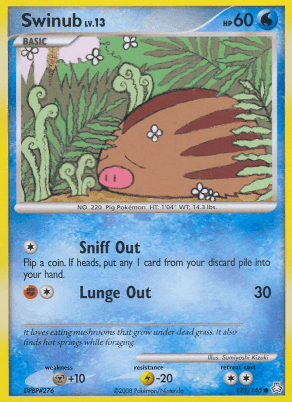 Swinub, card 123 from Legends Awakened