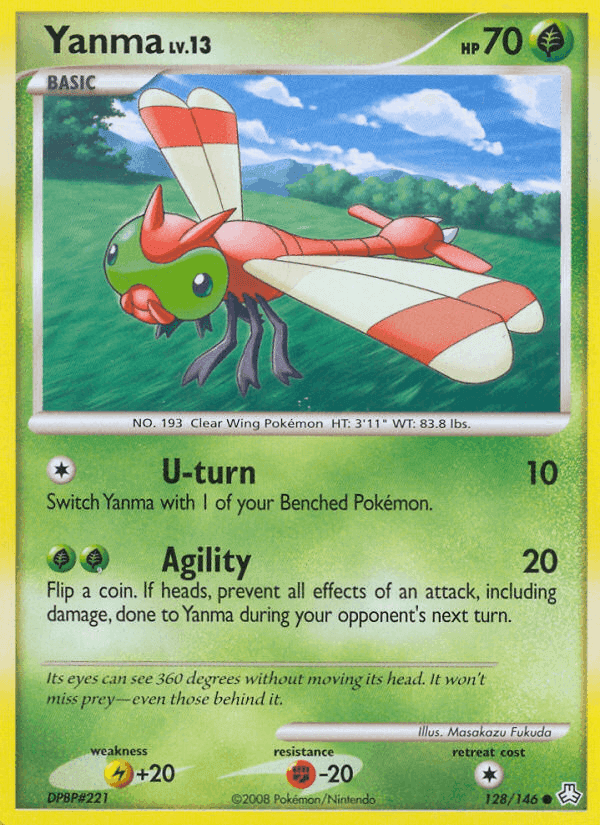 Yanma, card 128 from Legends Awakened