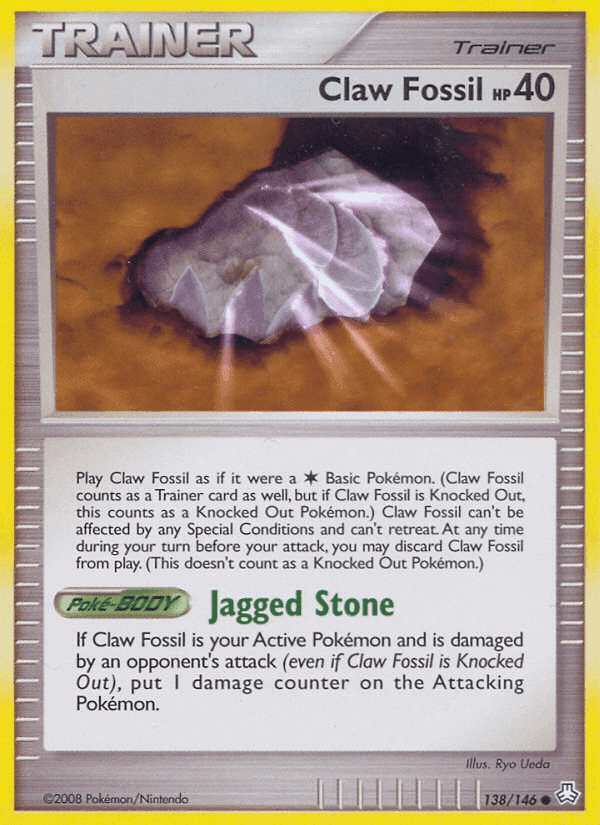 Claw Fossil, card 138 from Legends Awakened