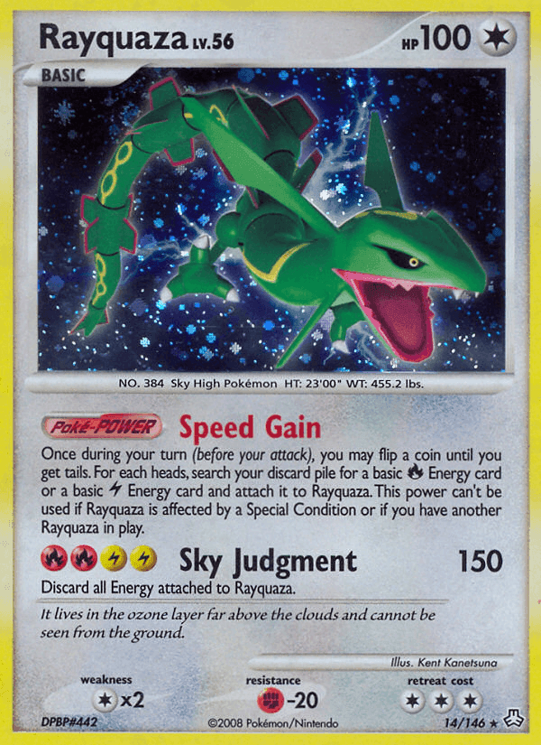 Rayquaza, carta 14 di Il Risveglio dei Miti