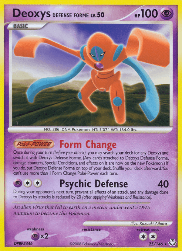 Deoxys Defense Forme, carta 25 di Il Risveglio dei Miti
