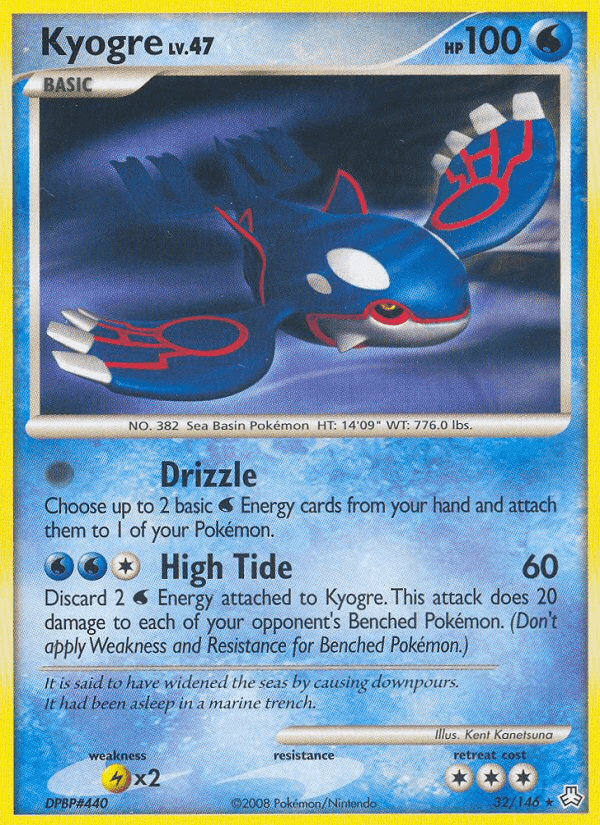 Kyogre, carta 32 di Il Risveglio dei Miti