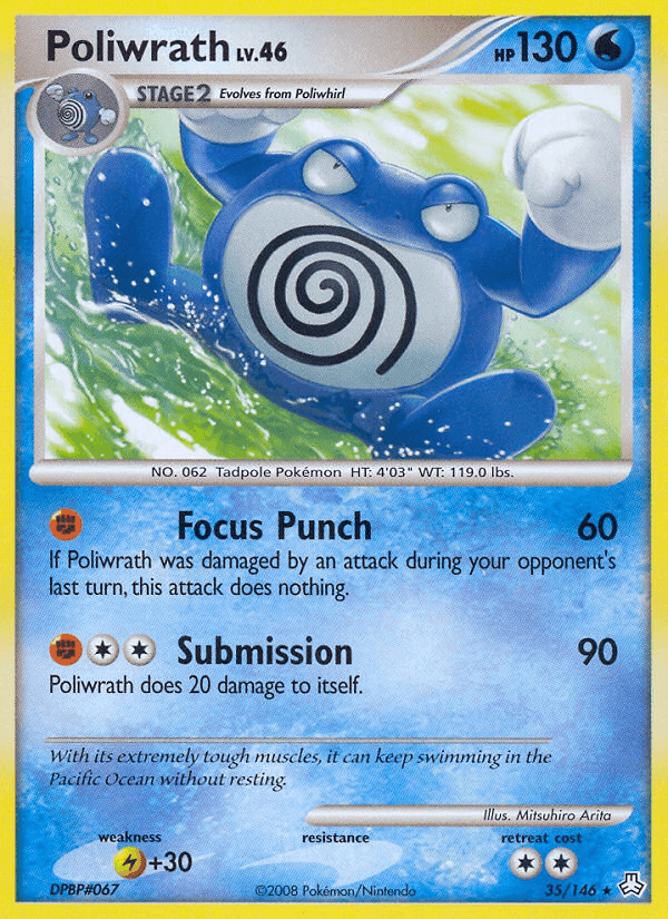 Poliwrath, carta 35 di Il Risveglio dei Miti