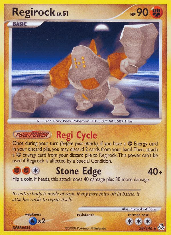 Regirock, carta 38 de Despertar de las Leyendas