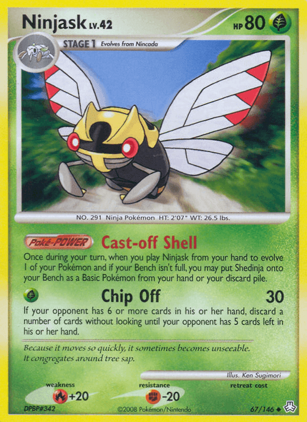 Ninjask, card 67 from Legends Awakened