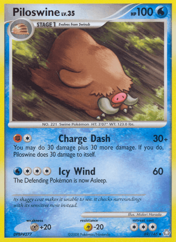 Piloswine, card 69 from Legends Awakened